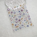 Adhesive nail sticker MN-282 featuring magic rabbit and wizard hat designs - Magic Academy Bunny (MN-282)