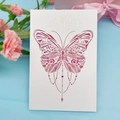 Elegant white 3D pop-up card with butterfly design and gold Enjoy Everyday text - Butterfly