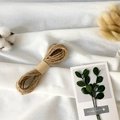 Natural fiber hemp rope roll for Christmas gift wrapping and party tag decoration - Natural Hemp Rope [10m/Roll] / 3*5cm [100Pcs]
