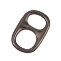 Dark gunmetal alloy soda pull tab connector for DIY clover jewelry and bracelets - Soda Can Tab / Gunmetal