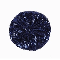 Navy blue beret with dense shiny sequins for women night club party wear fashion - Dark Blue