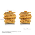 Gold stainless steel stud earrings with abstract irregular lava texture and chic design - Pleated Stacked Stud (FYD6164)