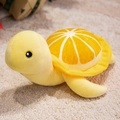 Creative lemon turtle plush toy with a yellow fruit shell for child companionship - 25cm (0.08kg) / Yellow Style