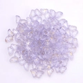Purple translucent butterfly glass beads with gold glitter for DIY jewelry making - Light Purple Gold Sprinkled