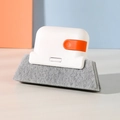 Spazzola 2 in 1 per la pulizia delle fessure delle finestre in bianco e arancione - 1 Pezzo / Rosso Arancio
