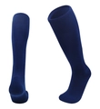 Dark blue long soccer socks for kids with thickened towel bottom and compression arch - Sapphire Blue