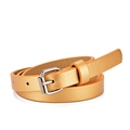 Kids heart buckle glitter gold belt with silver metal clasp and fine texture finish - 82cm / Gold