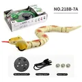 Set giocattolo serpente telecomandato a 2,4 GHz beige con snodi e accessori - Cobra RC con Macchie Marroni e Rosse (218B-7A)