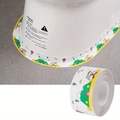 Waterproof PVC adhesive sealing tape with cartoon mountain and caravan patterns for sinks - Car / 1.5m / Width 3.7cm