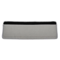 Copertura grigia per maniglia frigo in microfibra con bordi neri cuciti e rinforzati - 40*13.5CM / Grigio