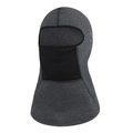 Thick dark gray thermal balaclava mask with breathable black honeycomb mesh panel - L / Dark Gray (Mesh Style)