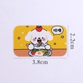 Miniatuur puppy lunchbox sticker 3,8x2,2cm voor poppenhuis DIY keuken decoratie - Puppy Sticker