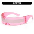 Pink Frame Silver Mirror