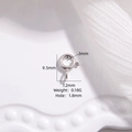Cierre de marinero en plata de ley S925 para joyas DIY con medidas de 9,5 mm - Estilo B Color Plata 7.2*9.5mm