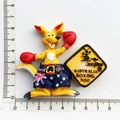 Australian boxing kangaroo resin fridge magnet with Aussie Champ boxing gloves - Boxing Kangaroo