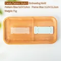 Christmas candy fondant mold set with 8.6x2.9cm candy pattern acrylic stamp and cutter - QA0964-Candy Pattern E
