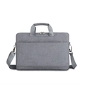 Gray shockproof 17.3 inch laptop shoulder bag with fabric texture and detachable strap - Space Gray Hand-carry Strapless Suitcase With Roller Cover --- Countdown Special Offer / 13.3 Inch