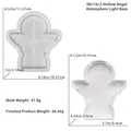 Detailed dimensions of angel-shaped silicone molds for DIY resin casting projects - Hollow Angel Atmosphere Lamp Base-Silicone Mold