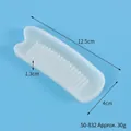 Translucent silicone comb mold for epoxy resin DIY projects with 12.5cm length dimensions - No. 3 Comb