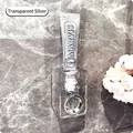 Wall-mounted transparent silver toothpaste dispenser for electric toothbrush sets - Toothpaste Squeezer (Clear)