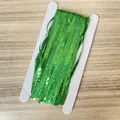 Green laser fringe curtain for party decoration wrapped on a card for easy setup - 1x2m / Laser Green