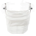 Elegant white satin halter crop top with cowl neck and backless design for women - S / White