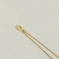 Delicate gold initial pendant necklace featuring a polished fine chain and spring clasp - Letter Q(QXL2998)