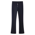 Dunkelblaue Slim-Fit Jeans mit hoher Taille, Schlitz am Saum und Metall-Reißverschlüssen - XS / Pants
