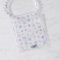 Stickers à ongles TS-2960 avec motifs colorés de papillons et fleurs dessinés - Motif de Lignes Colorées (TS-2960)
