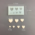 Molde de silicona DIY con múltiples formas de corazón de varios tamaños para resina - Mini 8 Cavidades Corazón