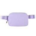 Lavender purple waterproof nylon sports waist bag with adjustable strap and buckle - 20.5*14*5cm / Lavender