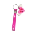 Portachiavi a cuore rosa con ali e cinturino in silicone per regali di festa - Cuore Rosa con Ali (Stile 1)