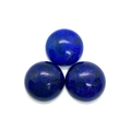 Polished dark blue lapis lazuli semi-precious round stones for DIY jewelry making - Lapis Lazuli