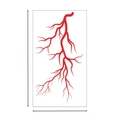 Halloween temporary tattoo sticker with red blood vein pattern design, size 17x9.5cm - Vein Tattoo XB-016