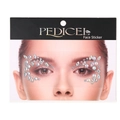 Squisiti gioielli in cristallo per il viso con strass simmetrici per il trucco degli occhi - DF1-AB Argento