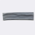 Breathable gray cotton sports headband for running and outdoor fitness hair styling - Silver Grey