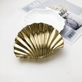 Elegante pinza per capelli a conchiglia dorata in lega per acconciature da donna - Conchiglia Grande - Oro