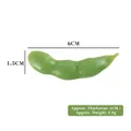 Realistic green PVC soybean model with dimensions 6cm by 1.5cm for restaurant decor - Green