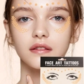 Bruine sproeten gezicht tatoeage stickers voor natuurlijke huidskleur en feestmake-up - LT02 Natuurlijke Bruine Sproeten