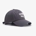 Casquette de baseball gris foncé avec broderie Snake Hiss en 3D et sangle réglable - Réglable / Gris foncé