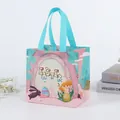 Easter reusable non-woven gift bag with colorful lettering, rabbit and egg patterns - CBDT11-Horizontal