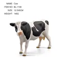 Miniature black and white cow figurine model toy for farm animal sand table decor - Single Cow Model 146g