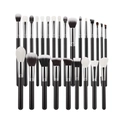 Professionelles 25-teiliges Make-up-Pinselset mit schwarzen Griffen und synthetischen Borsten - 25 Stück Make-up-Pinsel im OPP-Beutel