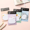 Vertical sticky notes featuring 4 cute cartoon animal designs with 30 sheets per pack - Mixed Patterns