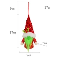 Gnomo de Navidad rojo luminoso con barba verde y texto Merry Christmas medidas - Sombrero Rojo de Lentejuelas Hombre