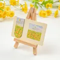 Magnetic bookmark set featuring 3D oil painting texture of summer flowers and moon - Summer Flower Feast