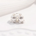 S925 sterling silver lily of the valley bell pendant charms for DIY jewelry making - Large Bell Flower / Silver