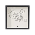China Map Journey / 15x15cm / Black