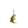 Dettaglio portachiavi in acrilico persico trota con scaglie realistiche e anello metallo - 10cm / Stile Persico Verde 2