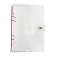Carpeta rosa de PVC con 6 anillas para accesorios de pintura de diamante - Libro de almacenamiento / Morado